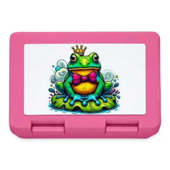 Grenouille à la couronne du roi - Boîte à goûter - rose - Devant