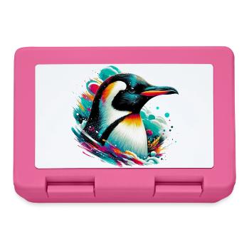 Pinguin - Brotdose - Pink - Vorne