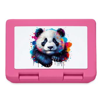 Panda - Boîte à goûter - rose - Devant