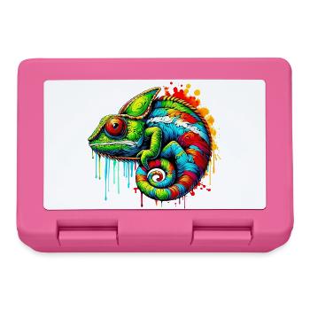Chamäleon - Brotdose - Pink - Vorne