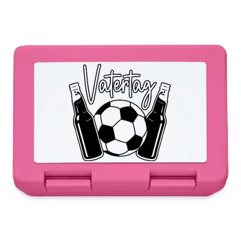 Vatertag Fußball - Brotdose - Pink - Vorne