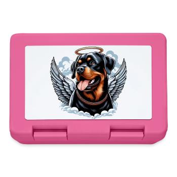 Doux Rottweiler Angel Halo - Boîte à goûter - rose - Devant