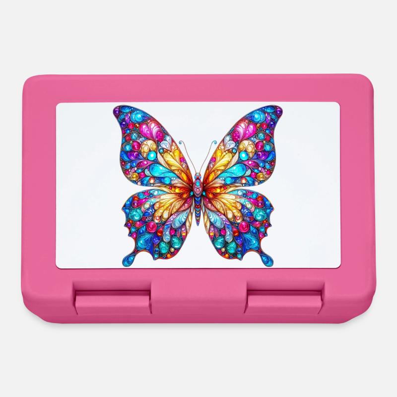 Schmetterling - Brotdose - Pink