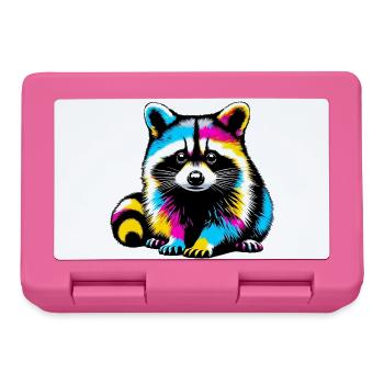 Raccoon - Lunchbox - pink - Front