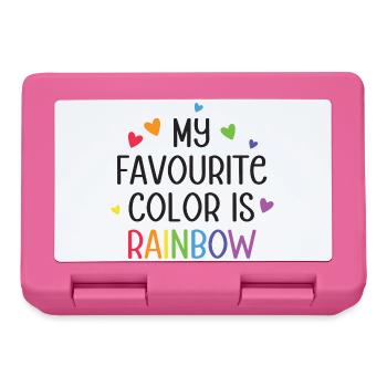 LGBT Pride Month - My Favourite Color is Rainbow - Lunchbox - pink - Front