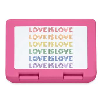 LGBT Pride Month - Love is Love - Lunchbox - pink - Front