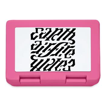 Ambigramm - earth-air-fire - Brotdose - Pink - Vorne