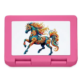Cheval - Boîte à goûter - rose - Devant