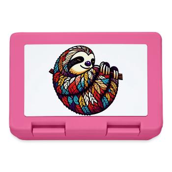 Sloth - Lunchbox - pink - Front