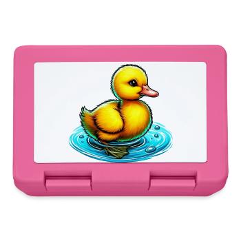 Entenküken Ente Ente Ente Ente - Brotdose - Pink - Vorne