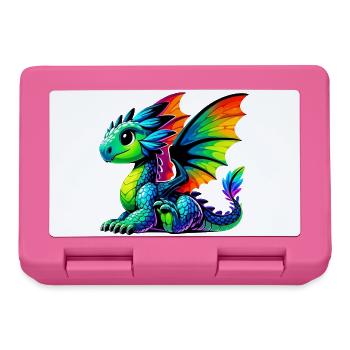 Drache - Brotdose - Pink - Vorne