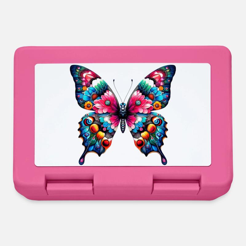 Schmetterling - Brotdose - Pink