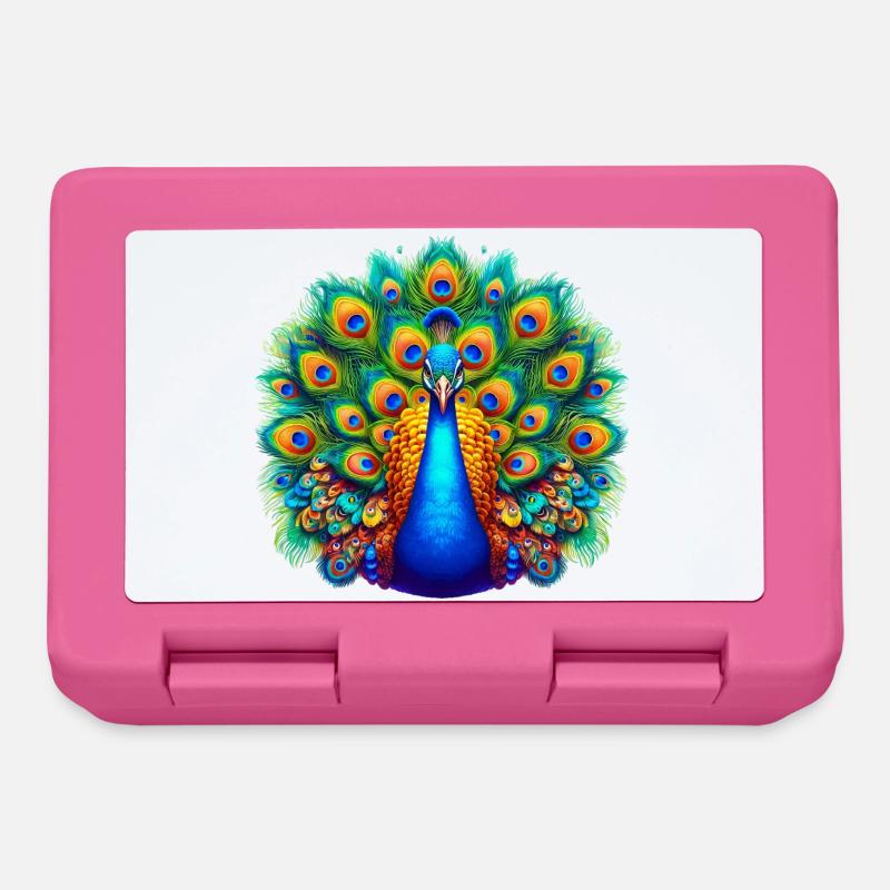 Pfau - Brotdose - Pink