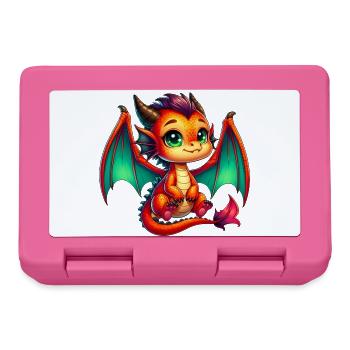 Dragon - Lunchbox - pink - Front