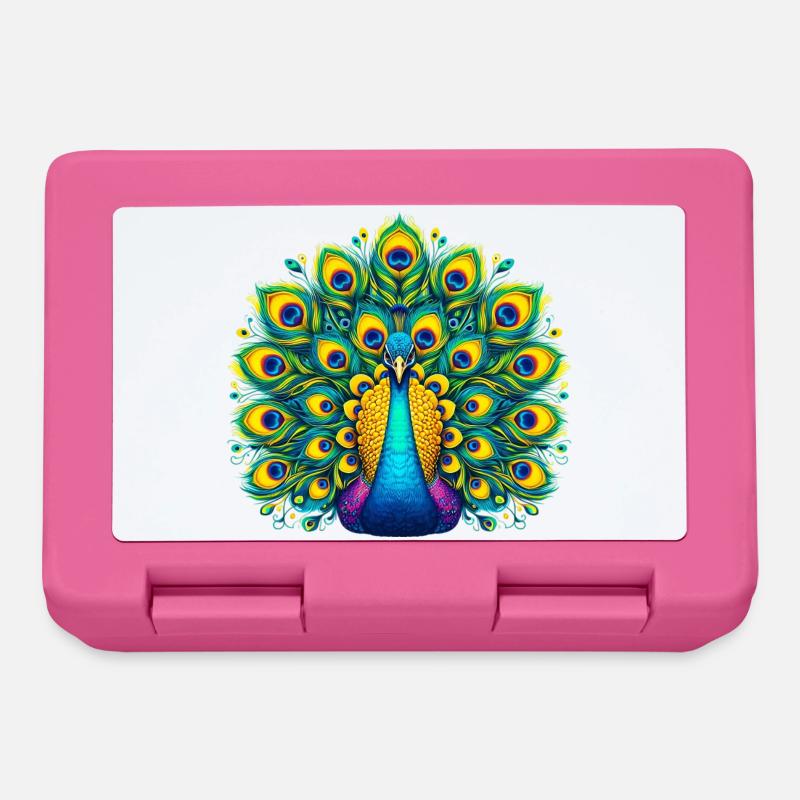 Peacock - Lunchbox - pink