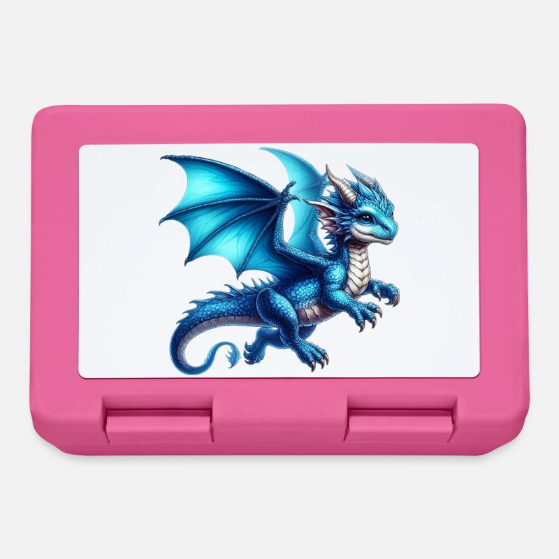 Drache - Brotdose - Pink