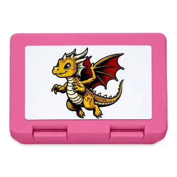 Dragon - Lunchbox - pink - Front