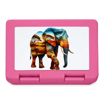 Elefant - Brotdose - Pink - Vorne