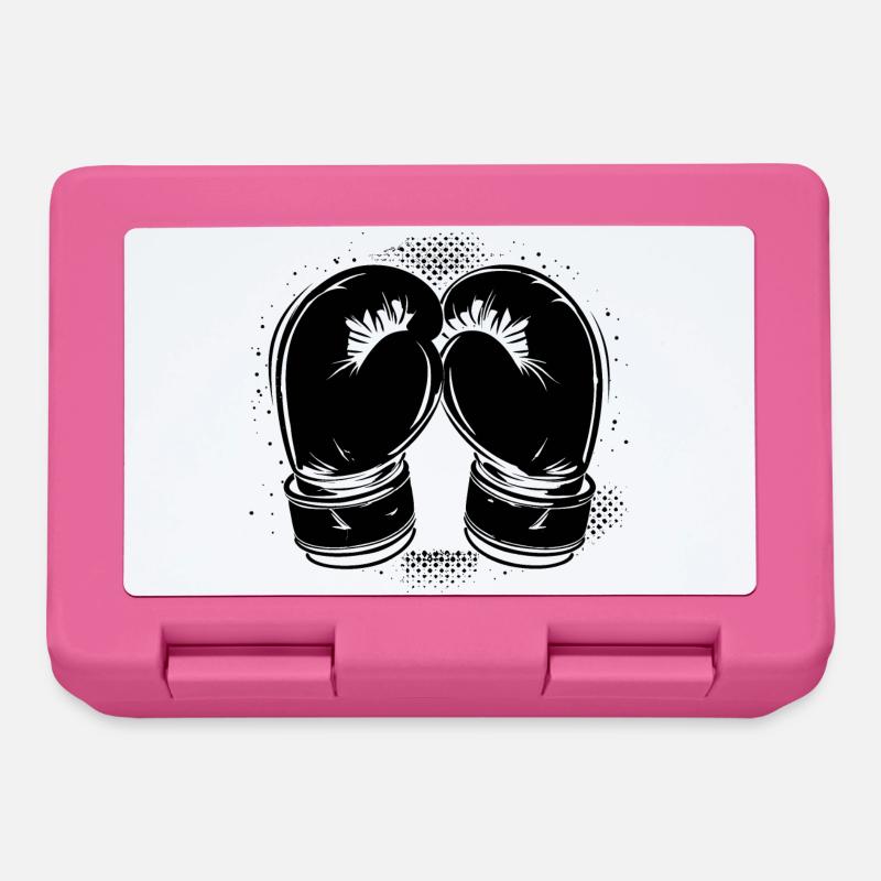 Croquis de gants de boxe - Boîte à goûter - rose