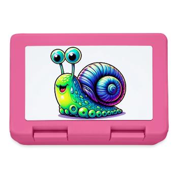 Escargot - Boîte à goûter - rose - Devant