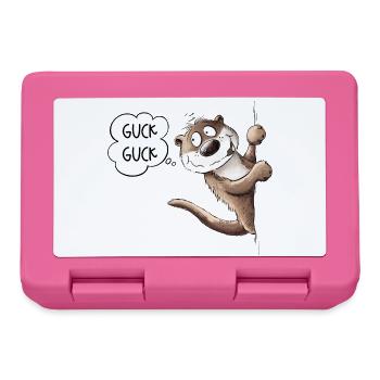 Look Look Otter Animal Motif I Sea Otter - Lunchbox - pink - Front