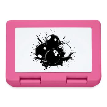 Billardkugeln Streetart - Brotdose - Pink - Vorne