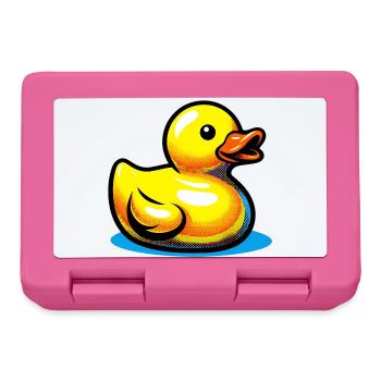 Ente Ente Ente Ente Ente - Brotdose - Pink - Vorne