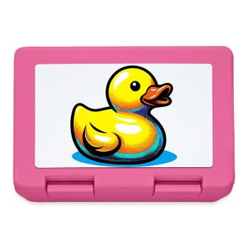 Ente Ente Ente Ente Ente - Brotdose - Pink - Vorne