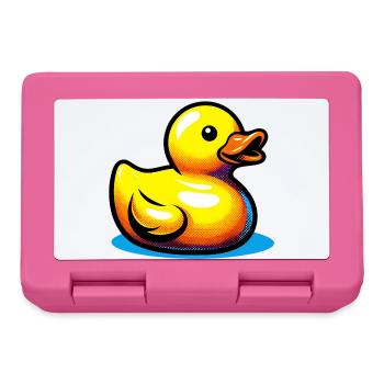 Ente Ente Ente Ente Ente - Brotdose - Pink - Vorne