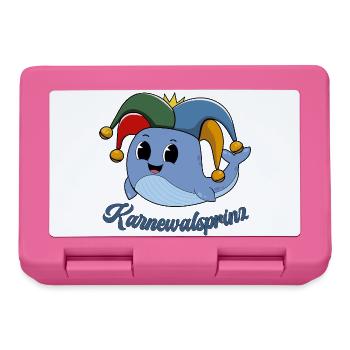 Karnewalsprinz Wortwitz Wortspiele Karneval Kostüm - Brotdose - Pink - Vorne
