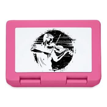 Violinist Drawing - Lunchbox - pink - Front