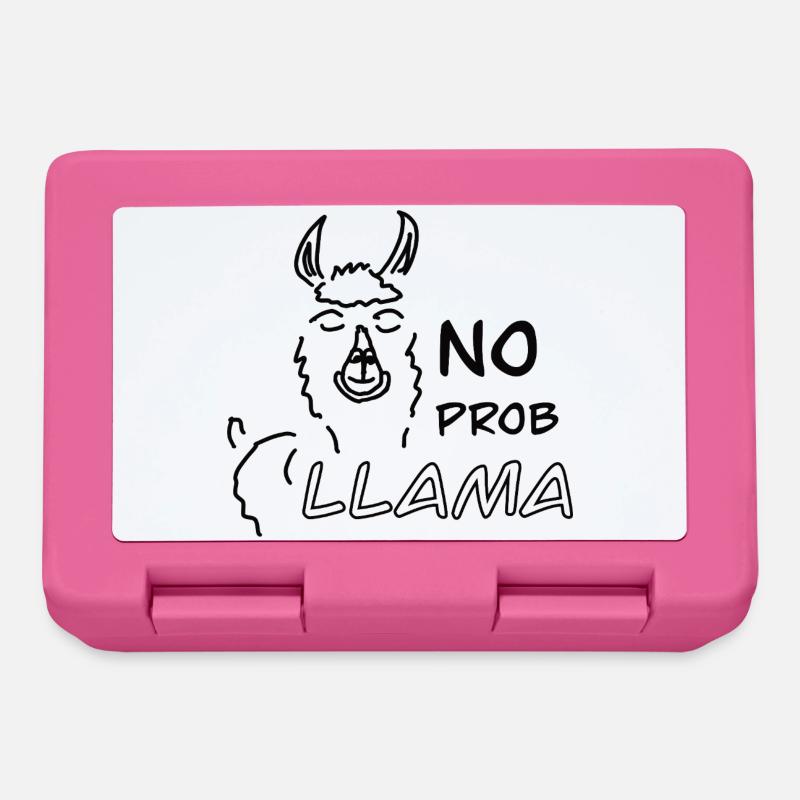No Prob LLAMA - Lunchbox - pink
