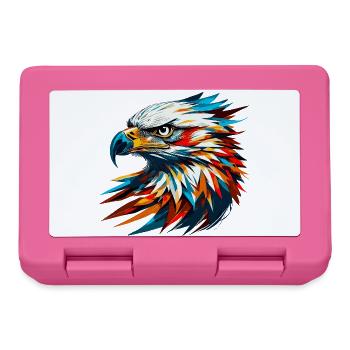 Majestueuse tête d’aigle ! - Boîte à goûter - rose - Devant