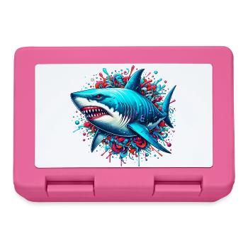 Requin - Boîte à goûter - rose - Devant