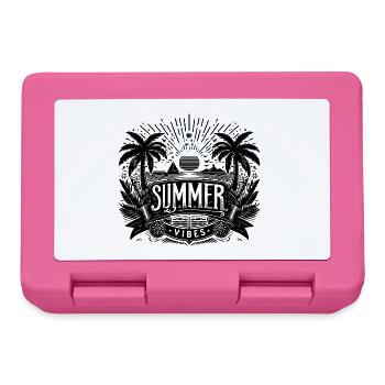 SUMMER Vibes, Beach Design - Brotdose - Pink - Vorne