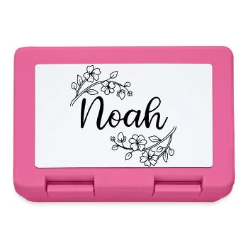 Noah | Name of Name | Vectorgraphic ! - Lunchbox - pink - Front