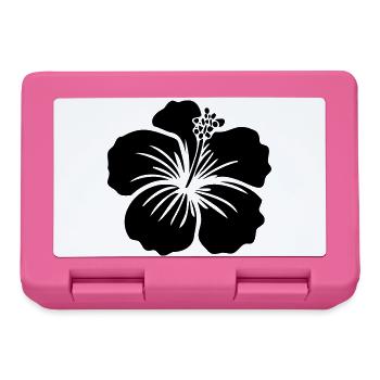 Hibiscus Flower – SVG Black or White Icon Icon - Lunchbox - pink - Front