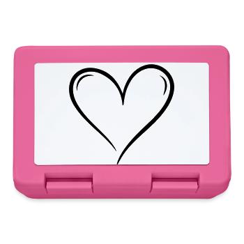 Herz Symbol Illustration - Brotdose - Pink - Vorne