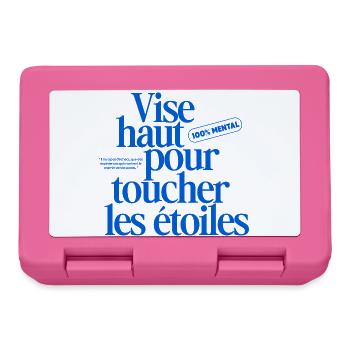 Aim high to reach for the stars - Lunchbox - pink - Front