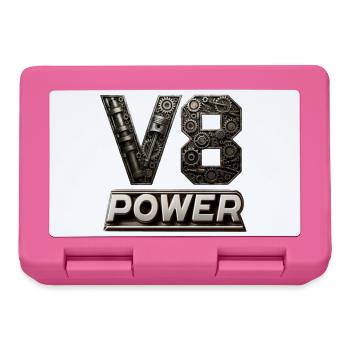 V8-Leistung - Brotdose - Pink - Vorne