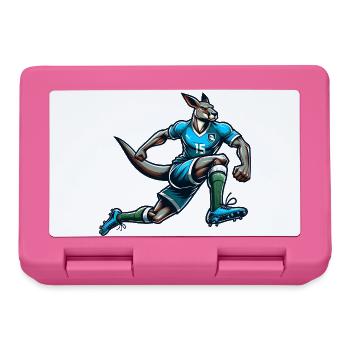 Football Kangaroo Attaquant Numéro 15 Équipe d’Australie - Boîte à goûter - rose - Devant
