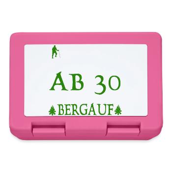 AB30 birthday it is only uphill - Lunchbox - pink - Front