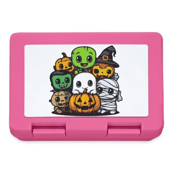 Bande dessinée Halloween Party Trick Or Treat - Boîte à goûter - rose - Devant
