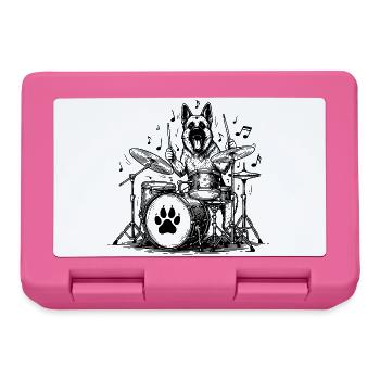 Berger Allemand Tambour Art - Boîte à goûter - rose - Devant