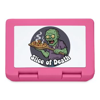 Zombie Pizza Slice - Lunchbox - pink - Front