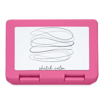 Sketch Calm – Ruhe in Linien - Brotdose - Pink - Vorne