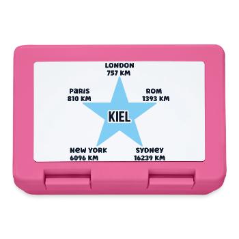 Kiel Urlaub Küste Ostsee Hafen Kieler Heimat - Brotdose - Pink - Vorne