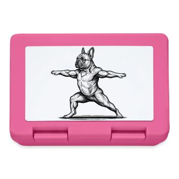 Drôle de cadeau bouledogue français - Boîte à goûter - rose - Devant