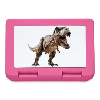 T-Rex Dino Dinosaur - Lunchbox - pink - Front