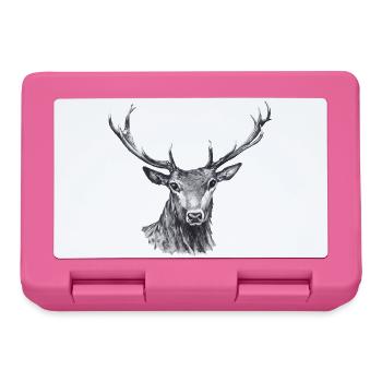 Hirsch - Brotdose - Pink - Vorne